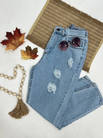 شلوار جین مام استایل زنانه کد 70289