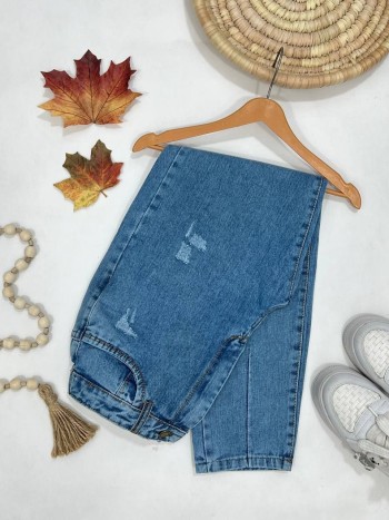 شلوار جین مام فیت زنانه کد 70374