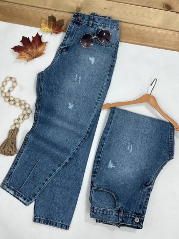 شلوار جین مام استایل زنانه کد 70286