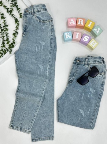 شلوار جین مام فیت زنانه کد 70238