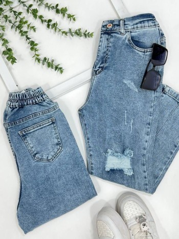 شلوار جین مام فیت زنانه کد 70237