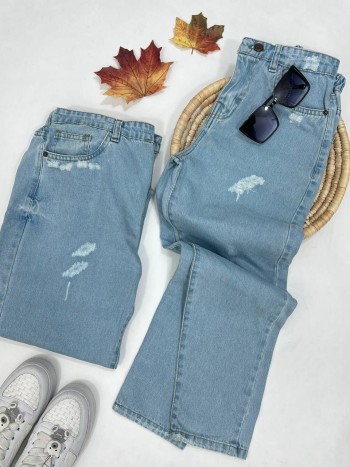 شلوار جین مام استایل زنانه کد 70331