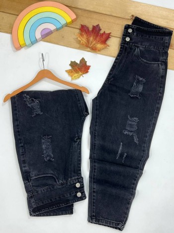 شلوار جین مام استایل زنانه کد 70266