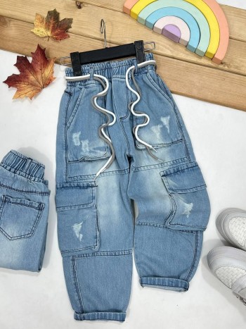 شلوار جین آیین بچگانه کد 70349