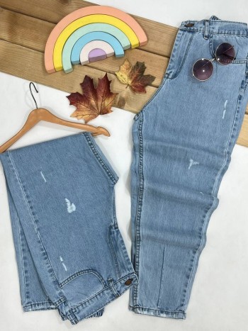 شلوار جین مام استایل زنانه کد 70297