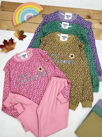 ست بلوز و شلوار پلنگی کد 20390