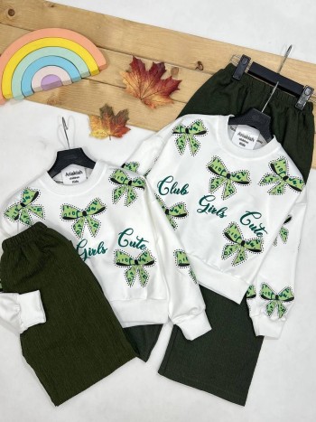 ست کراپ و شلوار کد 20383