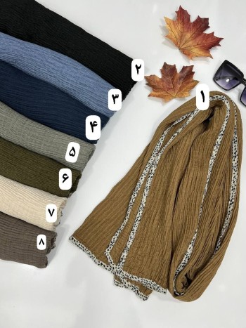 شال دور پلنگی کد 42256