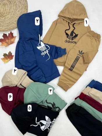 ست هودی و شلوار داخل کرک adidas کد 30230
