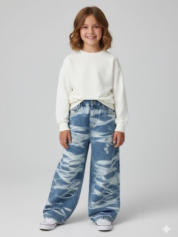 شلوار بگ طرحدار کد 70436