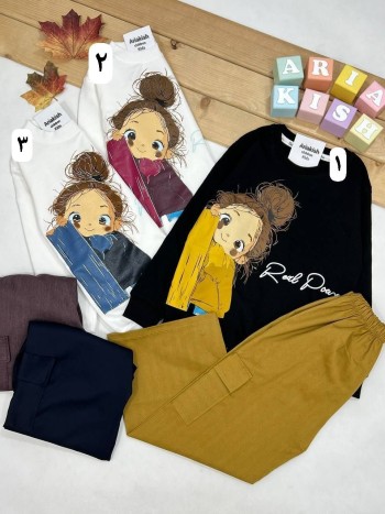 ست بلوز و شلوار دختر کد 20391