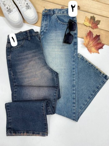 شلوار جین نیم بگ زنانه کد 70501