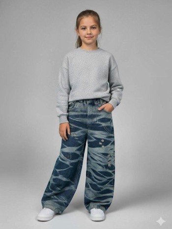 شلوار بگ طرحدار کد 70437