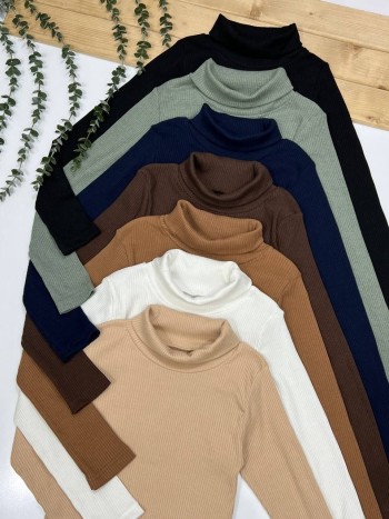 بلوز زنانه یقه اسکی کد:80157