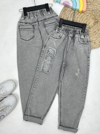 شلوار جین مام استایل بچگانه کد 70405