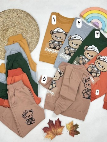 ست بلوز و شلوار خرسی کد 10220