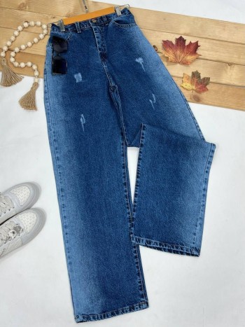 شلوار جین نیم بگ زنانه کد 70500