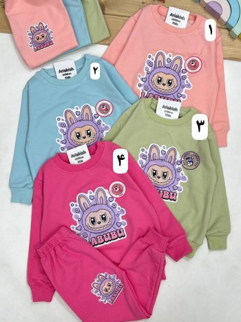 ست بلوز و شلوار لبوبو چراغ دار کد 20433