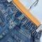 شلوار جین نیم بگ زنانه کد 70487