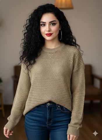 بافت یقه گرد کد:80155