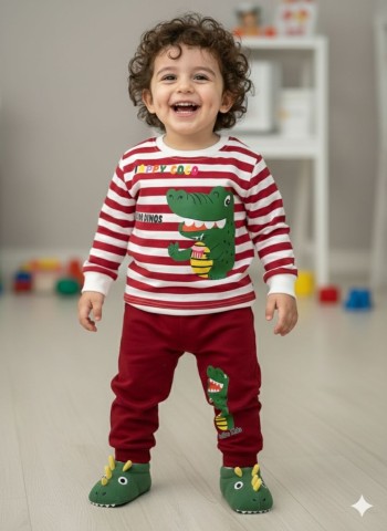 ست بلوز و شلوار پسرانه کد 10252