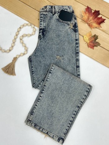 شلوار جین نیم بگ زنانه کد 70504