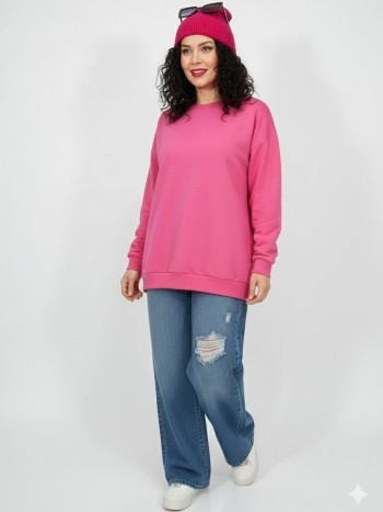 شلوار جین نیم بگ زنانه کد 70545