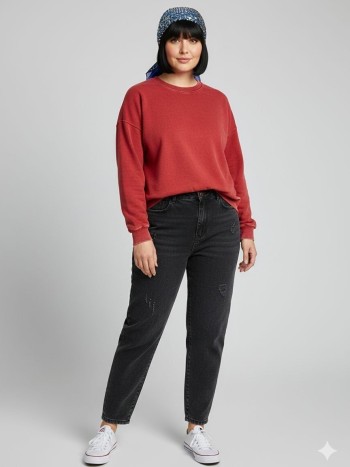 شلوار  جین مام استایل زنانه کد 70530