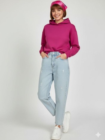 شلوار  جین مام استایل زنانه کد 70517