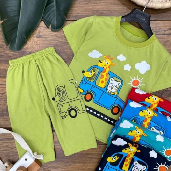 ست تیشرت و شلوارک کد 1053