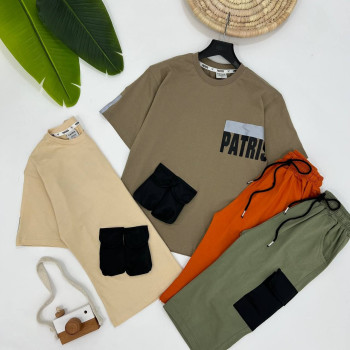 ست تیشرت و شلوارک کد:10691