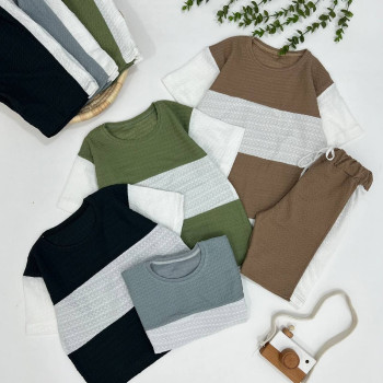 ست تیشرت و شلوارک کد 3056