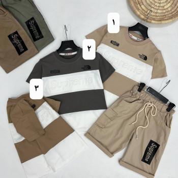 ست تیشرت و شلوارک کد 1075