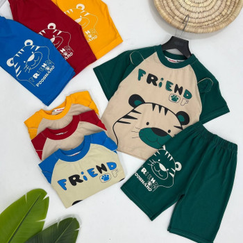 ست تیشرت و شلوارک کد 1086