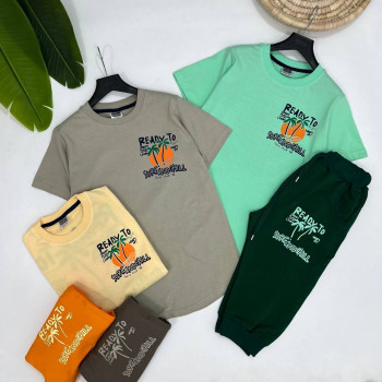 ست تیشرت و شلوارک کد 1076