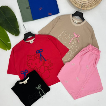 ست تیشرت با شلوار کتان کد:20237