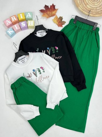 ست کراپ و شلوار کد 20326