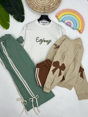 ست بلوز و شلوار پاپیون کد 20309